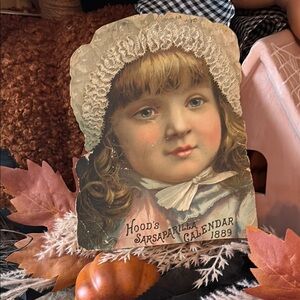 Vintage Hood's Sarsaparilla Calendar 1889